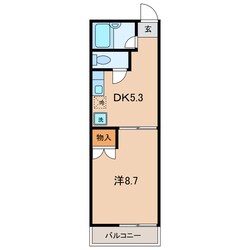 西尾口駅 徒歩8分 2階の物件間取画像